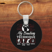 Mijn Bowling-techniek Sleutelhanger (Voorkant)