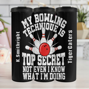 Mijn Bowling Techniek Top Secret Graphic Thermosbeker