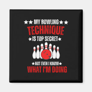 Mijn Bowling Techniek Top Secret Grappige Bowling Magneet