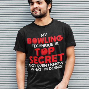 Mijn bowlingtechniek is top secret grappige bowler