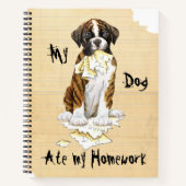 Mijn Boxer Ate mijn thuiswerk Notitieboek (Voorkant)