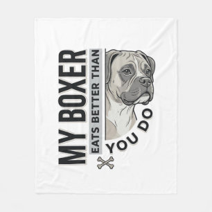 Mijn Boxer Eet Beter Dan Jij Doe Hondenliefhebber Fleece Deken