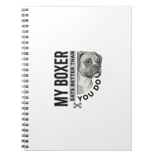 Mijn Boxer Eet Beter Dan Jij Doet Hond Liefhebber Notitieboek