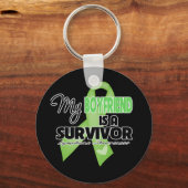 Mijn Boyvriend is een overlevende Lymfoom Sleutelhanger (Voorkant)