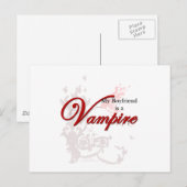 Mijn Boyvriend is een Vampire Briefkaart (Voorkant / Achterkant)