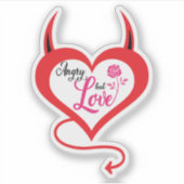 Mijn boze liefde sticker (Voorkant)