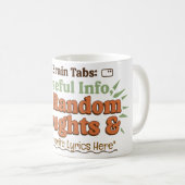 Mijn Brain Tabs Retro koffiemok (Voorkant rechts)