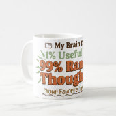 Mijn Brain Tabs Retro koffiemok (Voorkant links)
