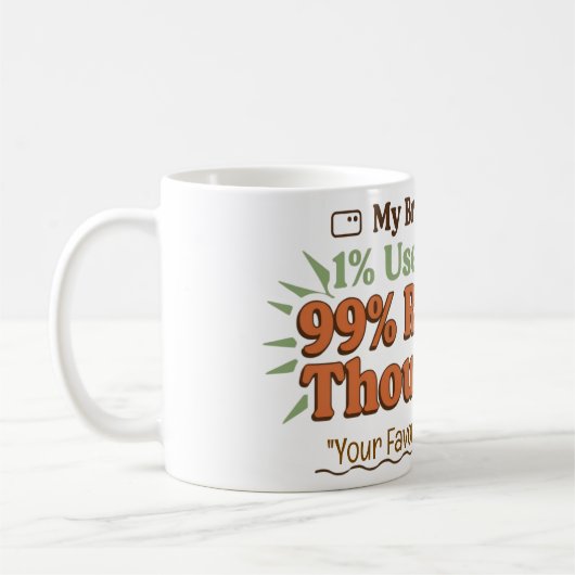 Mijn Brain Tabs Retro koffiemok (Links)