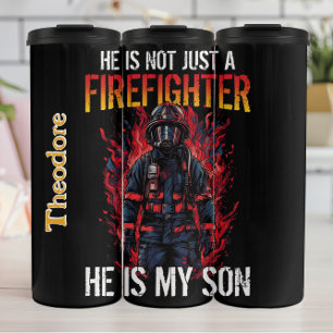 Mijn brandweerman zoon mijn held thermosbeker