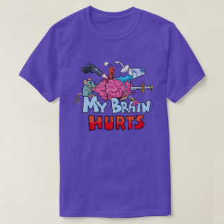 Mijn brein doet pijn aan de donkere Humor T-shirt