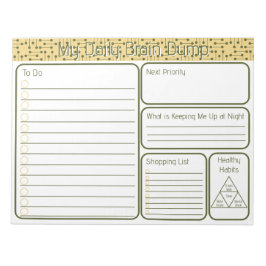 Mijn brein dumpen om te doen lijst notitieblok