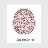 Mijn brein heeft te veel tabbladen, hersenen Tabs Sticker (Vel)