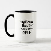 Mijn brein heeft te veel tabbladen open mok (Links)