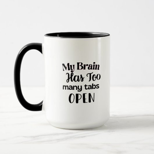 Mijn brein heeft te veel tabbladen open mok (Links)