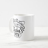 Mijn brein heeft te veel tabs open, grappige koffi koffiemok (Voorkant links)