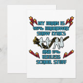 Mijn brein is 95% van de Lyrics Actoractrice van h Bedankkaart (Voorkant / Achterkant)