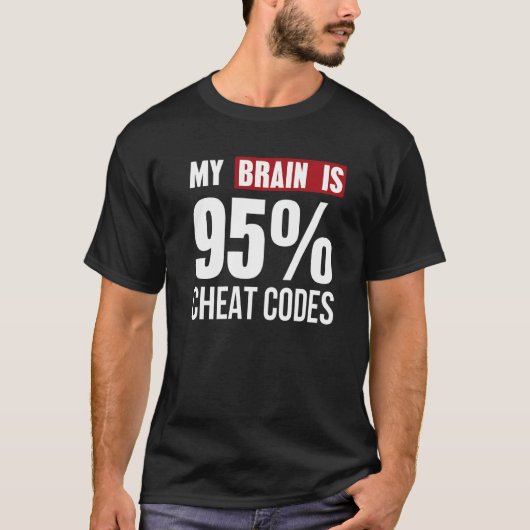 Mijn brein is het T-shirt van de Coder van de Code (Voorkant)