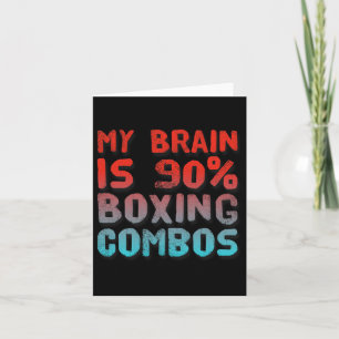 Mijn brein is voor 90% Boksen Combo Boksen Boksen Kaart