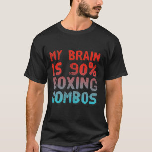 Mijn brein is voor 90% Boksen Combo Boksen Boksen T-shirt