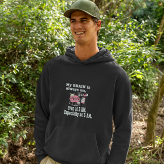 Mijn brein staat altijd aan - zelfs om 3 uur 's na hoodie