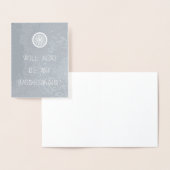 mijn bridesmaid sacred geometrie uitnodiging zijn (Display)