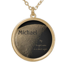 Mijn Bright maan op een donkernachtje Ketting
