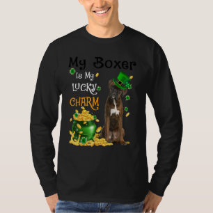 Mijn BRINDLE Boxer Is Mijn Geluksbrenger Schattige T-shirt