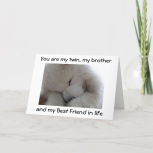 MIJN BROEDER/BESTE VRIEND OP JE BIRTHDAAG KAART