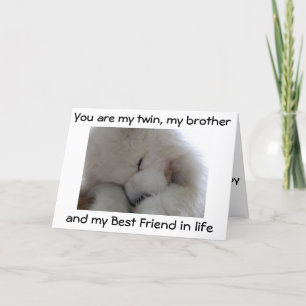 MIJN BROEDER/BESTE VRIEND OP JE BIRTHDAAG KAART