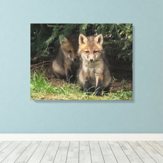 Mijn broer canvas afdruk (Insitu (Houten vloer))