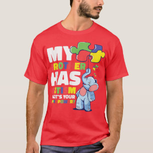 Mijn broer heeft autisme waarvoor je Superpower T-shirt