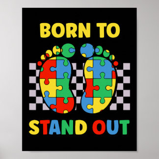 Mijn broer is autisme bewustzijn autistisch Li Poster