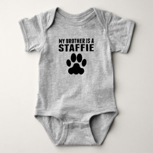 Mijn broer is een Staffie Romper