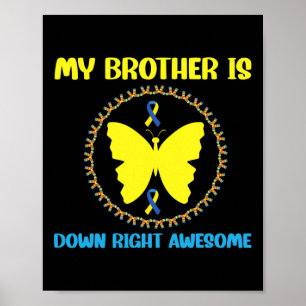 Mijn broer is helemaal Geweldige omlaag syndroom A Poster