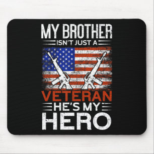 Mijn broer is mijn held  Trots Amerikaans veteraan Muismat