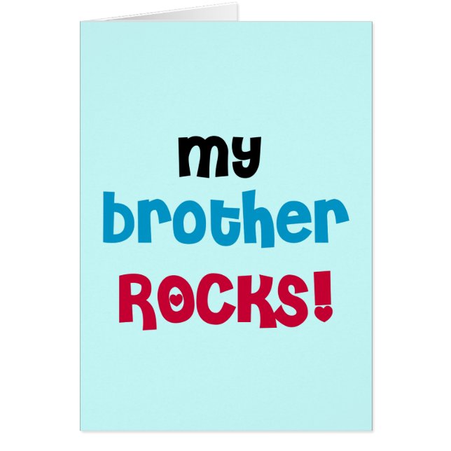 Mijn Broer Rocks T-shirts en cadeautjes (Voorkant)