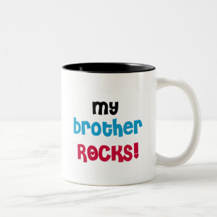 Mijn Broer Rocks T-shirts en cadeautjes Tweekleurige Koffiemok