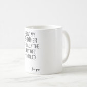 Mijn broer zijn is echt het enige cadeau dat je no koffiemok (Voorkant rechts)