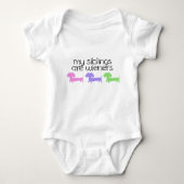 Mijn broers en zussen zijn Wieners Dogs | Baby sho Romper (Voorkant)