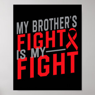 Mijn Broers Strijd Is Mijn Strijd Bloedkanker Bewu Poster