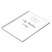 "Mijn bruiloft notities"-laptop Notitieboek (Linkerzijde)
