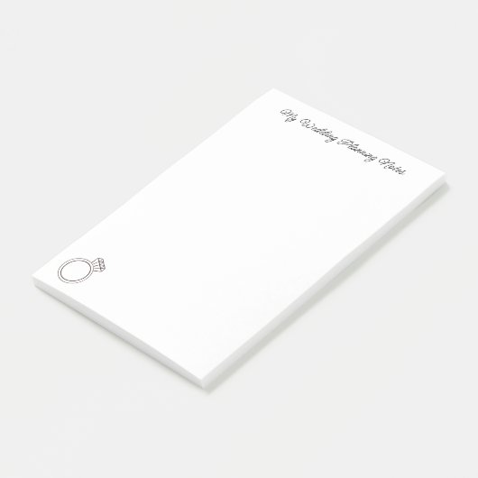 "Mijn bruiloftsplanning" Post-it® Notes (Schuin)