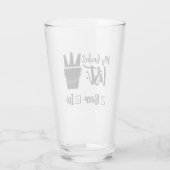 Mijn Bucket List Glass Cup Glas (Achterkant)
