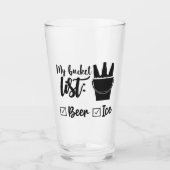 Mijn Bucket List Glass Cup Glas (Voorkant)