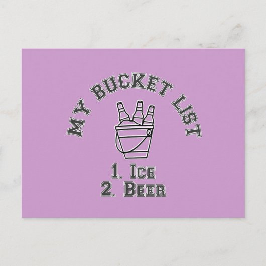 Mijn Bucket List Humor - Ice & Beer Briefkaart (Voorkant)