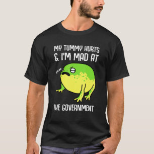 Mijn buik doet pijn en ik ben boos op de kikker va t-shirt