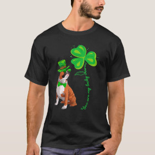 Mijn bull Dog is mijn gelukscharme Shamrock St Pat T-shirt