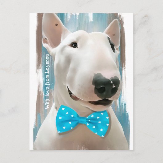 Mijn bull Terrier Briefkaart (Voorkant)