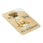 Mijn Bullmastiff Ate Mijn Homework Magneet (Rechterzijde)